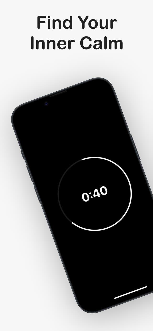 Samsara meditation timer main screen